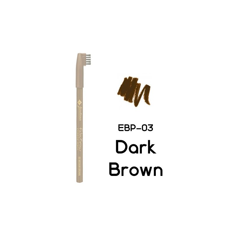 empujar torre patrocinador Jordana - Lápiz Para Cejas Fabubrow - 03 Dark Brown